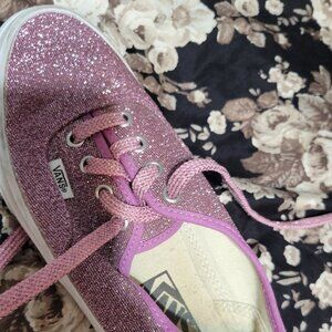 Vans sparkle purple sneakers size 6